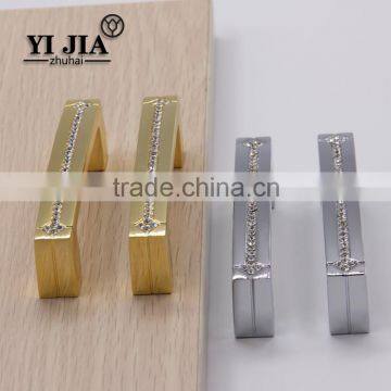 C-shaped Chrome Lever Cabinet Door Pull Handles With Plate photo-5