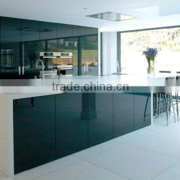 Customized Kitchen Wall Cabinets With Glass Sliding Doors photo-4