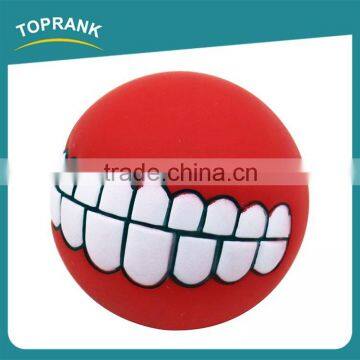 Funny durable dog teeth ball false teeth silicone dog toy