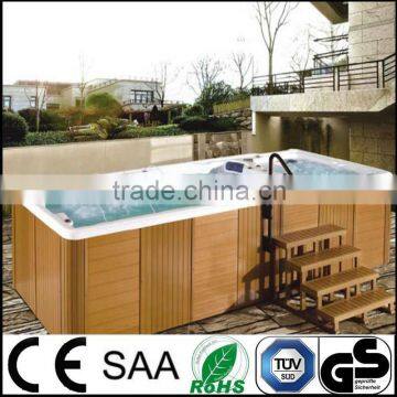 luxurious acrylic outdoor swim spa