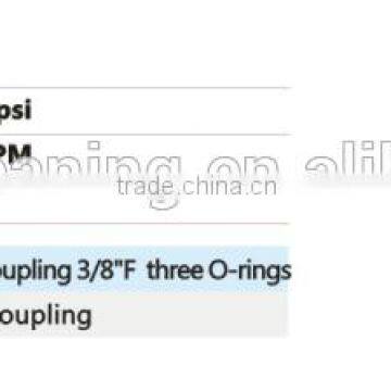 280 bar chromed brass 3 O-rings quick ball coupling