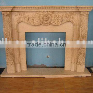 outdoor stone fireplace