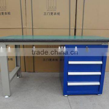 Workplace Steel Work Desk Table With Drawers