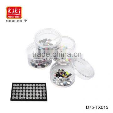 Empty Nail Art Tip box Storage Clear Plastic Box Case, plastic accessory box