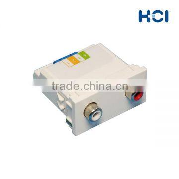 Screw Terminal Type 2RCA Stereo Audio A/V Module photo-2