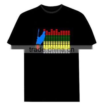 Sound activated led equalizer t-shirt,LT-077