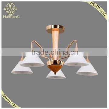 Wholesale E14 Lights Ceiling Lamp Wood/Glass Material for Living Room