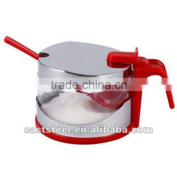 with holder contemporary glass sugar bowl
