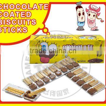 chocolate coated biscuits sticks