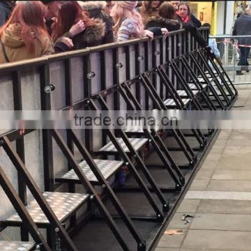 Outdoor aluminum stage crowd barriers/crowd standing barrier