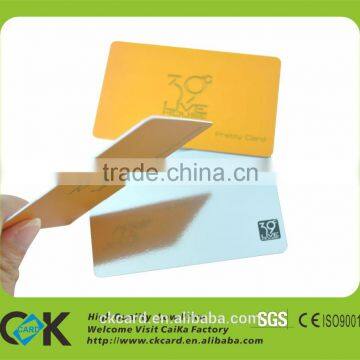 Eco-friendly plastic!Printing mirror finish business cards