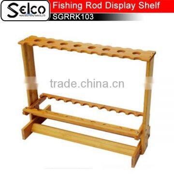 Bamboo Fishing rod display shelf SGRRK103