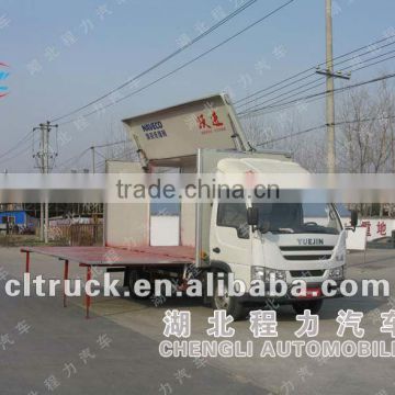 Yuejin 4*2 move stage trucks for sale