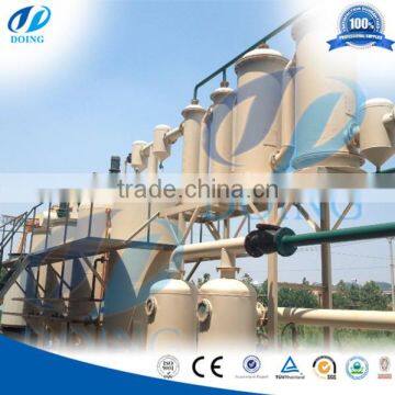 High Efficiency Crude Tire Pyrolysis Oil Refining to Diesel Machine/crude Oil Distillation Machine
