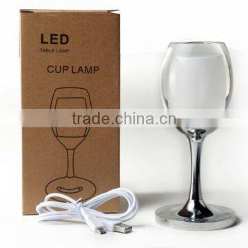 Wine Glasses Rechargeable LED Cup Night Light 1.5w/ USB Charging Cord,7 Color Changing Base,Energy-saving 8-Level photo-6