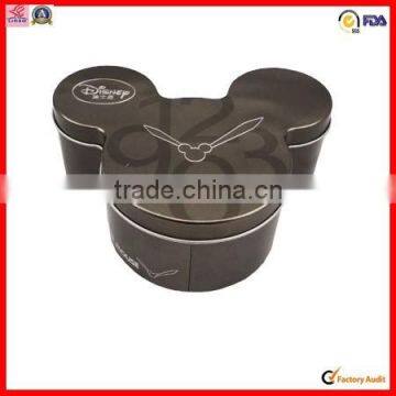 Mini Colored Delicate House Shaped Tin Box photo-2