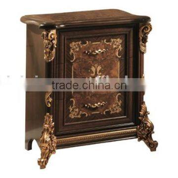 Solid Wood Golden Color Five Door Wardrobe/Luxury Italian Bedroom Furniture(MOQ=1 SET) photo-2