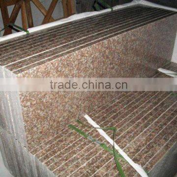 G687 Peach Red Indoor Granite Stair Steps Polished Bevelled photo-6