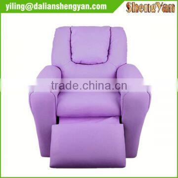 Kids Lavender Padded PU Leather Recliner Chair photo-3