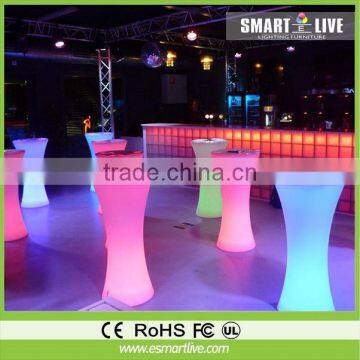 2015 Top Sale Interactive LED Light Bar Table with 16 Colors to Change