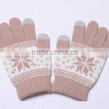 New Octagonal Flower Touch Sensor Gloves Winter Warm Touch Sensing Gloves photo-4