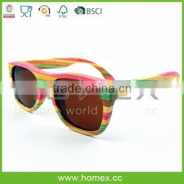 Skateboard Wooden Sunglasses/Fashion Polarized Lens Glasses/Homex_FSC/BSCI Factory photo-2