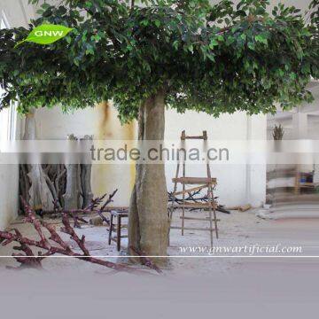 GNW Indoor Tree artificial ficus 14ft high for Hotel restaurant decoration green artificial plant