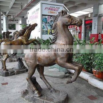 life size bronze horse statue metal animal garden sculpture