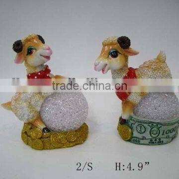 resin sheep for twelve constellations decoration