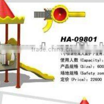 THE LARGEST OUTDOOR PLAYGROUND EQUIPMENT MANUFACTURER IN SOUTH CHINA - RED CASTLE KID'S PLAYGROUND (HA-09801)