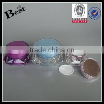 Different Size Special Shape Blue Skin Bleaching Cream Acrylic Jar Cosmetic Acrylic Cream Plastic Jar Wholesale Cost Price photo-6