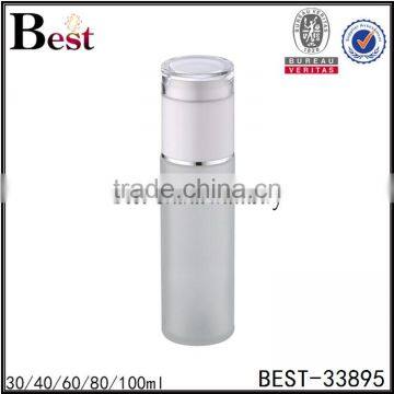 China Cosmetic Hot Products 30 100ml Frosted Glass Bottle for Water Cosmetic Toner With Plastic Cap and Insert photo-5