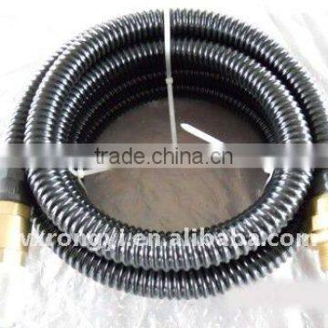 Black pvc water suction hose