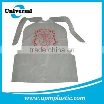 Disposable Restaurant Plastic LDPE Adult Bibs Aprons photo-5