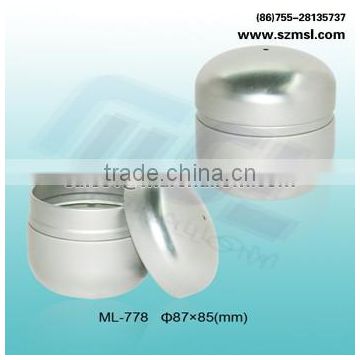 round metal tin box for candle candle jars