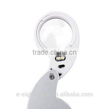 MG21011 Flexzion Illuminated Jeweler Loupe 40X 25 mm Glass Lens Eye Magnifier Magnifying photo-2