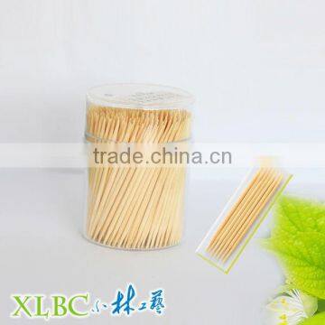 Transparent Plastic Jar Mint Bamboo Toothpicks photo-4