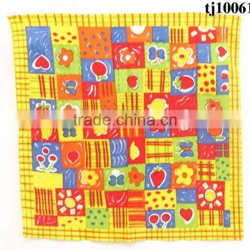 Flower insect natural pattern kerchief available in various designs