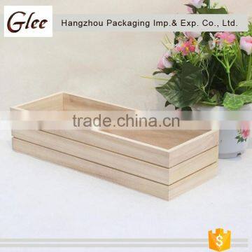 Ec-friendly Cute Multi-functional Natural Wood Finish Nesting Boxes Multipurpose Storage Crates With Colorful Wooden Box photo-3