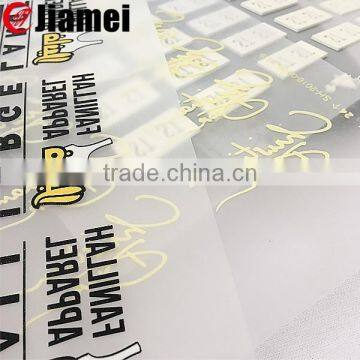 Factory customization pvc embossed logo rubber heat transfer film