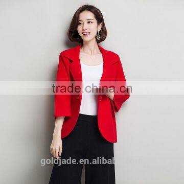 New Customized Wholesale Jersey Jacket Women Blue Jacket Short Fall Korean New Style Jacket photo-5