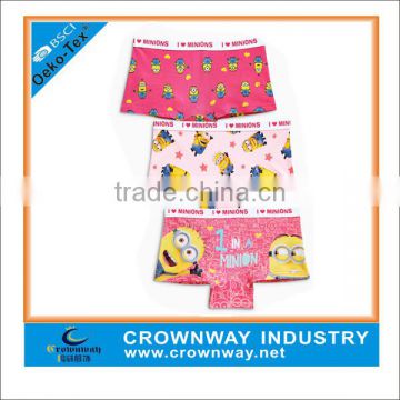 Wholesale lovely kids' underwear hipster with Sublimation cartoon printing