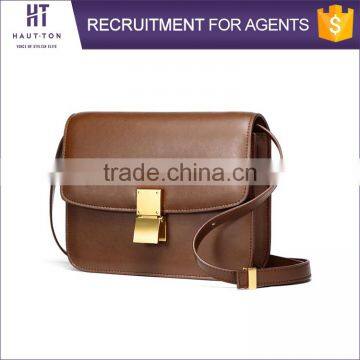 Best Selling Fashion Vintage Woman Strap Messenger Bags Good Quality Ladies Small Genuine Split Cow Leather Sling Shoulder Bag photo-3