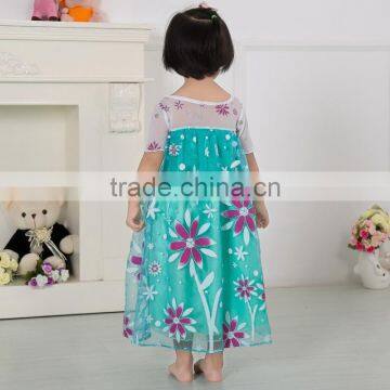 Frozen Fever Dress Frozen Girl Dress Latest Hot Sale Gambar Sex Frozen Elsa Dress photo-3