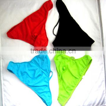 Wholesale sexy boy swimming fabric wearing hot men underwear lingerie