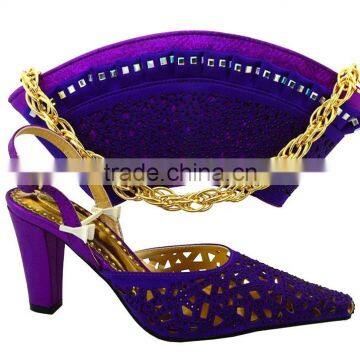 Popular African Ladies Evening Dress Shoes With Matching Bag MG1089 photo-6