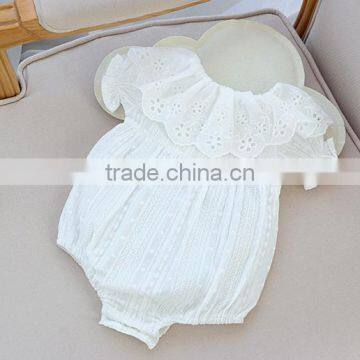 2017 Fall Baby Clothes Romper Girl For Baby Plain Pom Pom Romper photo-2