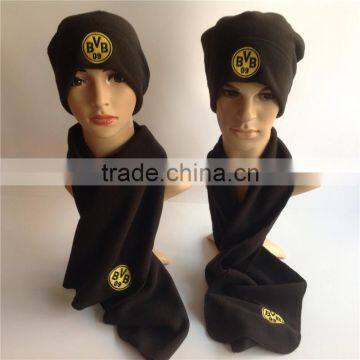 Sell Well Cheap Price Promotional Black Windproof Polar Fleece Sport Scarf Factory photo-5