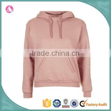 Wholesale Apparel womens cotton custom plain blank hooded pullover hoodies