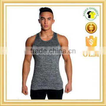 Slub fabric fitness stringer tank top men